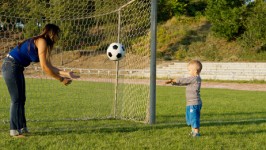 Ball fangen und werfen